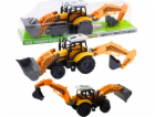 LeanToys Velký rypadlo-nakladač zemědělské stavební mobil...