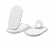 Alogic PackAway 3-in-1 Qi2  Wireless Charging Stand White