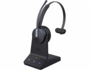 Yealink Yealink WH64 Hybrid Mono Teams Headset Bezdrátový headset s hlavovým mostem Kancelář/Call centrum Micro-USB Bluetooth Černá