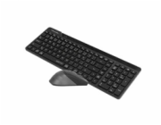 A4tech FG2400 Air2, bezdrátový kancelářský set klávesnice s myší, CZ, černá