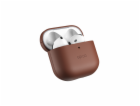 Epico Leather Case Airpods 4 - hnědá