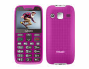 EVOLVEO EasyPhone XR, mobilní telefon pro seniory s nabíjecím stojánkem, růžová