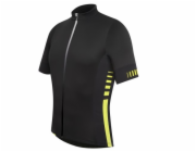 Cyklistický dres RH+ Infinity Jersey FZ černo-žlutý velikost M (ECU0246)