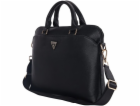 Taška Guess Grained Zipper Pocket Triangle Logo 15 černá