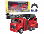 Hasičské auto Výsuvný žebřík vodní sprej Huina 1:18