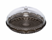 Guzzini VANITY Small Cake Stand  with Dome Smoke