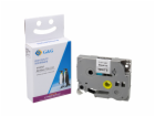 G&amp;G Label Tape 12mmx8m B/W  compatible with Brother T...