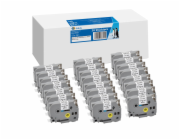 20x G&amp;G Label Tape 18mmx8m B/W  compatible with Brother TZe-241
