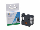 G&amp;G Label Tape 12mm x7m BK/CL  comp. w. Dymo D1/ 4501...