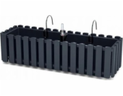 Prosperplast Balkónový truhlík se zavlažováním, antracit, 60 cm Boardee