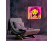 Forever Neon ART LED POWER WOMAN žlutá fialová FLA02 Light