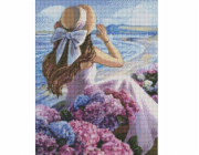 Ideyka Diamantová mozaika 40x50 cm, kvetoucí pobřeží, 1 ks.
