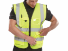 BEESWIFT Reflexní vesta Executive, velikost S, žlutá
