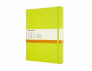 Moleskine Classic XL zápisník (19x25cm), linkovaný, pevná vazba, 192 stran, citronovo zelená
