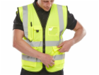 BEESWIFT Reflexní vesta pro manažery, velikost 3XL, žlutá