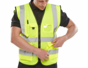 BEESWIFT Reflexní vesta pro manažery, velikost 3XL, žlutá