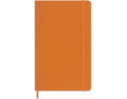 Moleskine Syntezátor Pro Vege s notovou linkou. oranžová hadí kůže