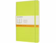 Moleskine Zápisník Classic L (13x21cm), linkovaný, měkká vazba, 192 stran, citronovo zelená