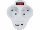 Esperanza ELK311W Elektrický rozdělovač 2 GN. USB-C USB-A...
