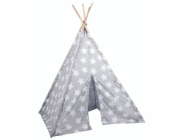 Dětský stan teepee 120x120x150cm šedá ED-215004seda