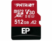 Patriot Memory EP A2 Flash paměť 512 GB MicroSDXC V30 U3 třídy 10 (PEF512GEP32MCX)