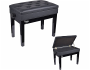 V-Tone V-TONE BENCH 2 BK klavírní lavice s úložným prostorem, ČERNÁ