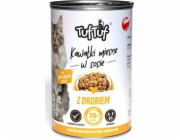 TufTuf Tuf Tuf kousky masa s drůbežím masem pro kočky konzerva 415g
