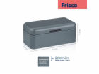 Chlebník Frisca kov, šedá 42,5x22,5x17,5 cm KL-12840