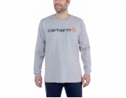 Carhartt Tričko Carhartt EMEA Signature s dlouhým rukávem, šedé