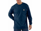 Carhartt Tričko Carhartt Heavyweight Pocket L/S Navy
