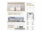 WiFi router TP-Link Mercusys Halo H85X(2-pack) WiFi 6, AX...