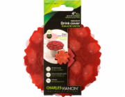 Charles Viancin GERANIUM 2 drink  covers Silicone Bordeaux/Pink