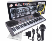 NoName Q 001 UF Klávesový varhanní klavír s mikrofonem pro děti USB MP3 rádio