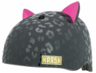 C-PREME Dětská juniorská helma KRASH LEOPARD KITTY BLACK ...