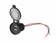 Canyon VESTAVĚNÁ AUTONABÍJEČKA 2x USB-A 2,4A x2 celkem 4,8A IP67