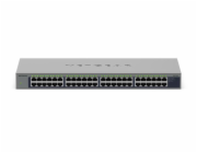 NETGEAR GS748 - Prepínac - nerízený - 48 x 10/100/1000 - desktop, pro pripevnení na zed