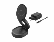 Belkin Boost Charge adjustable  mag.2-in-1 Ch.Qi2 bl. WIZ035kqBK