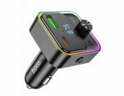 Hoco Autonabíječka USB A + USB C QC3.0 PD 30W s vysílačem E81 černá