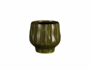 Květináč Mica 1173849, keramický, O 22 cm, zelený