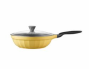 BUYDEEM CP151 hliníková pánev s nepřilnavým povrchem, průměr 26 cm, barva žlutá