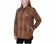 Carhartt Těžká hnědá flísová košile