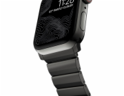 Nomad řemínek pro Apple Watch 44-49 mm - Steel Band/Graphite Hardware