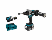 Makita Akku-Schlagbohrschrauber DHP492RTJ, 18Volt (blau/schwarz, 2x Li-Ionen-Akku 5,0Ah, MAKPAC Gr.2)