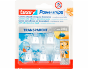 Tesa Powerstrips Deco Hooks  transparent 200g 5 pcs. 58900