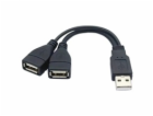 PREMIUMCORD Nabíjecí kabel USB 2.0, 15cm, černá