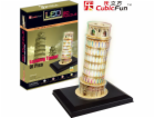 Cubicfun 3D PUZZLE ŠIKMÁ VĚŽ V PISĚ (SVĚTLO) - L502H