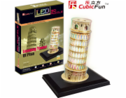 Cubicfun 3D PUZZLE ŠIKMÁ VĚŽ V PISĚ (SVĚTLO) - L502H