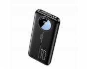 Yesido Powerbanka YP40 10 000 mAh LED, 2xUSB-A + USB-C, ČERNÁ / ČERNÁ