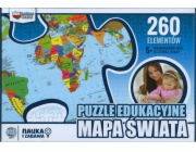 Zachem Vzdělávací puzzle - Mapa světa