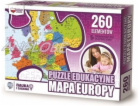 Zachem Vzdělávací puzzle 260 dílků. Mapa Evropy (ZACH0064)